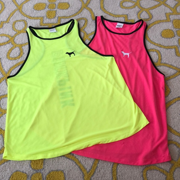 PINK Victoria's Secret Tops - ☀️VS PINK Racerback Tanks☀️ Sz L